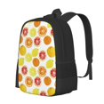 thumbnail image 2 of Vsdgher Lemon Orange Print Backpack for Women Men School Bookbag with Laptop Compartment for College Work Travel, Simple Fashion Casual Daypack, Fit 15" Laptop, 2 of 8