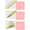 thumbnail image 4 of Diamond Pens 1 Pack Cute Ballpoint Pens Retractable Ballpoint Pen gem pens Rhinestones Crystal Bling Plated Metal Color Blue Gel Ink Office Supplies Gifts for Women, 4 of 8