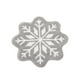 thumbnail image 2 of Alfombra de Baño Gris con Diseño de Copos de Nieve Navideños, Tapete de Bienvenida Gris con Diseño de Copos de Nieve, Antideslizante, Redonda, Lavable, para Bañera, Cocina o Baño., 2 of 7