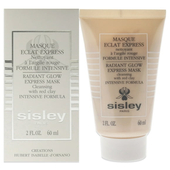 Radiant Glow Express Mask with Red Clay Intensive Formula by Sisley for Women - 2.3 oz Cleanser