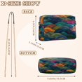 thumbnail image 4 of FORMRS Women Crossbody Purse with Chain Strap Vegan Leather Shoulder Handbag, Colorful Waves Pattern, 4 of 7