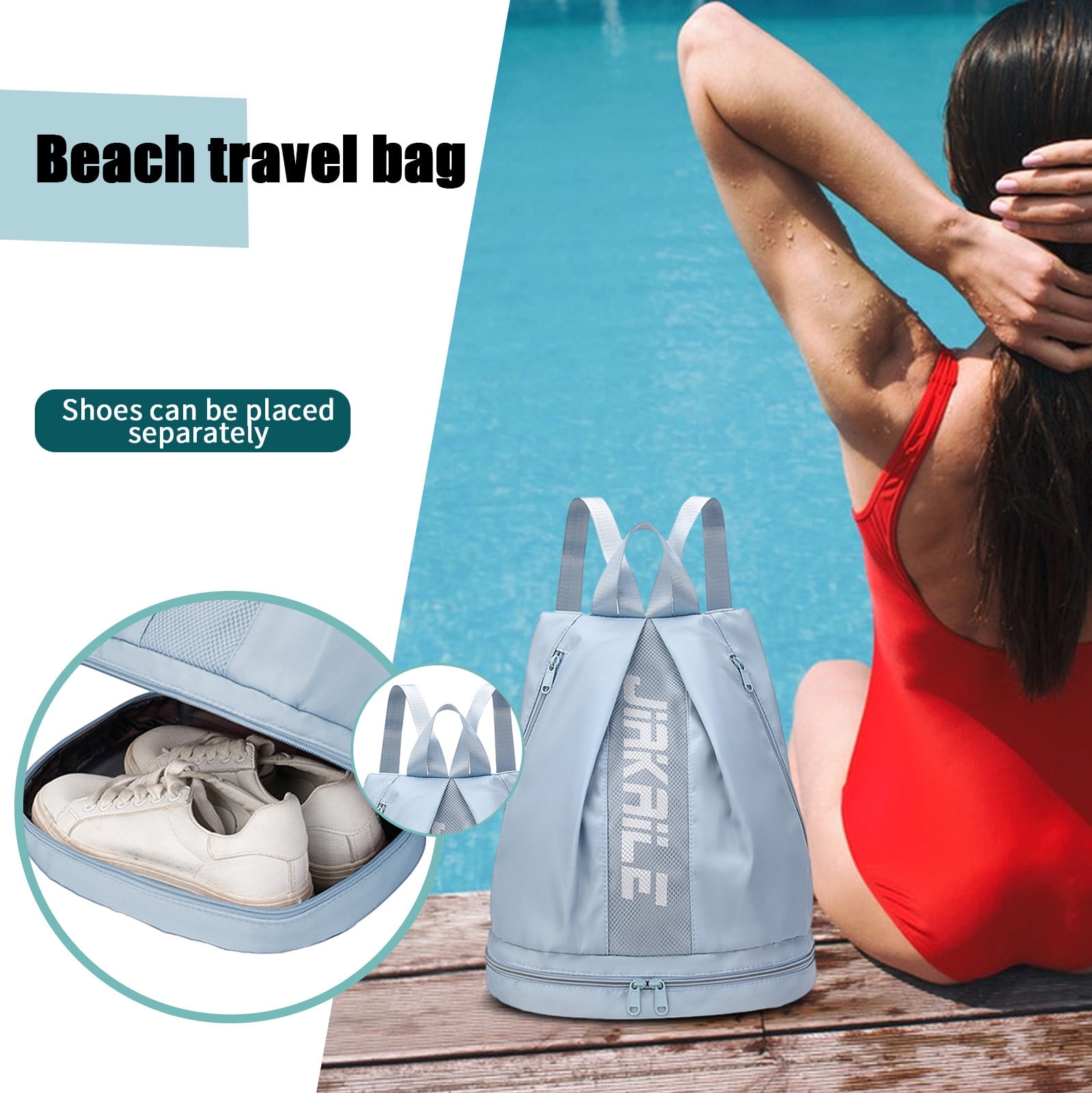 Sac à Dos De Sport Avec Compartiment à Chaussures Séparé - Homme/femme/enfant, Imperméable, Bretelles Réglables - 9