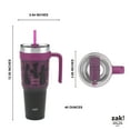thumbnail image 4 of Zak Designs 40oz Hocus Pocus Straw Handle Tumbler, Stainless Steel Vacuum Insulated Waverly Tumbler Featuring a Sliding Lid, 4 of 7