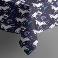 thumbnail image 4 of Dark Blue Unicorn Moon Pattern Rectangle Tablecloth 60"x102",Waterproof Polyester Rectangle Table Cloth, Wipeable Spillproof Polyester Tablecloth for Dining, Camping, Indoor and Outdoor, 4 of 6