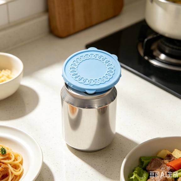 2 Pack Reusable Silicone Soda Can Lids - Leak-Proof, Airtight Beverage Can Covers for Standard 12oz Soda, Beer & Seltzer Cans