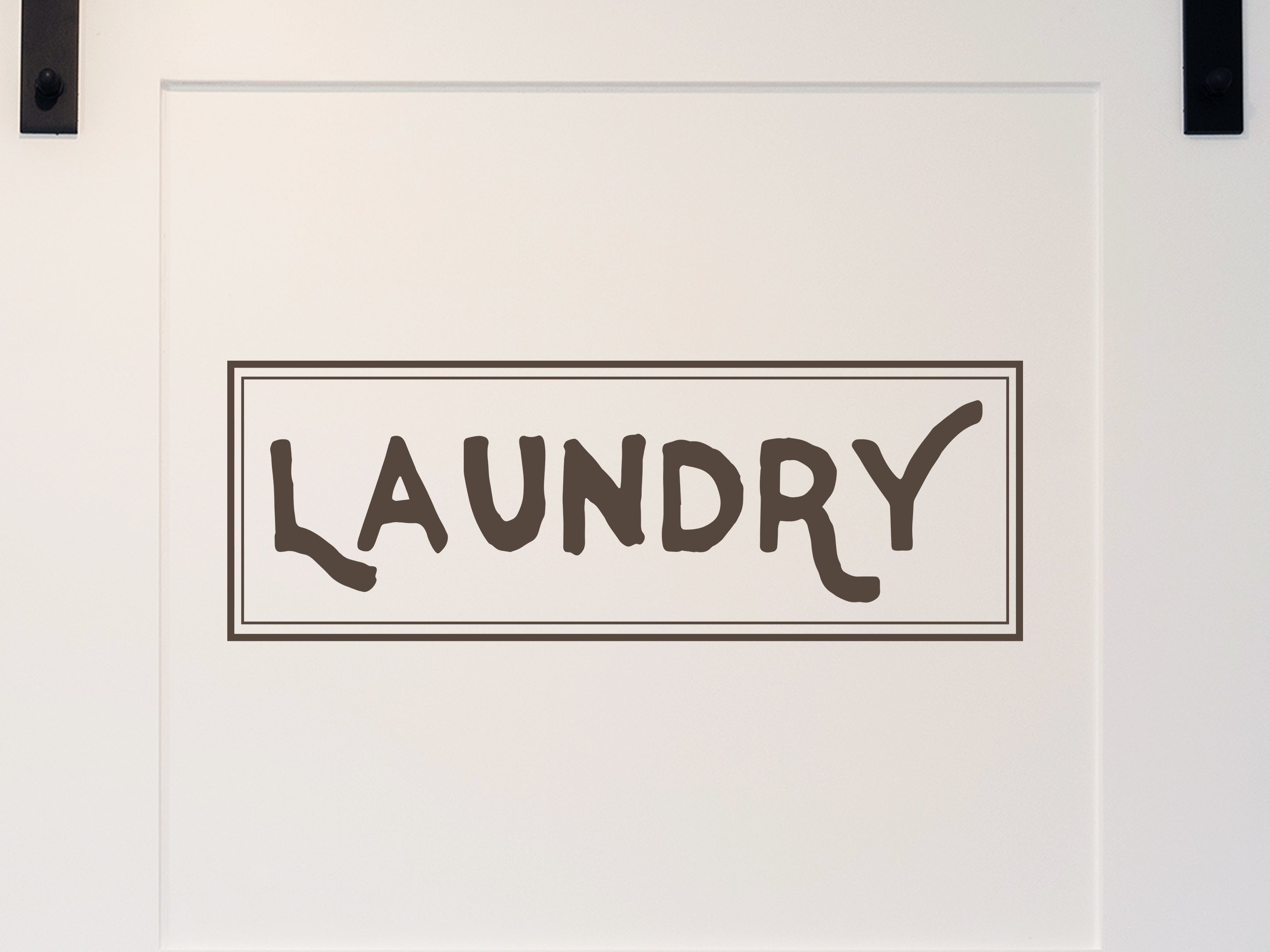 Laundry Bold Laundry Room Door Decal