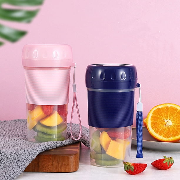 Vaso portátil recargable USB - Batidor personal de alta velocidad de 150W para batidos y batidos, mezcla de 40 segundos, ABS libre de BPA, azul, 16,5×8,5×8,5 cm