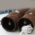 thumbnail image 6 of Plush Foldable Cat Tunnel Tube Playtube Hideaway Crinkle Tunnel for Small Cat, 6 of 12