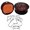 Brown Ink, variant on PrintValue Acrylic Round Rubber Round Stamp Close Eyes Scapbook Embossing