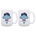 thumbnail image 1 of ThisWear Dad Mug Set Home Is Where the Dad Is Dad Birthday Mug or Unique Fathers Day Mug 2 Pack Mug 15oz Coffee Mugs, 1 of 1