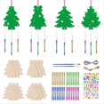thumbnail image 2 of Kit de 12 Carillones de Viento para Árbol de Navidad para Niños, Adornos de Papel para Rascar, Decoración Navideña, Árbol de Hoja Perenne, 2 of 7