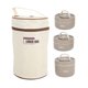 thumbnail image 1 of 304 Stainless Steel Insulated Lunch Box Leakproof Portable Round Lunch Box with Lid and Cooler Bag Dark Coffee Color 3 Pcs, 1 of 4