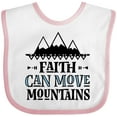 thumbnail image 3 of Inktastic Faith Can Move Mountains Girls Baby Bib, 3 of 4