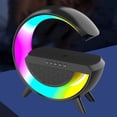 thumbnail image 1 of Luz nocturna LED Altavoz compatible con Bluetooth Cargador inalámbrico de 10 W (negro) Wdftyju Para estrenar, 1 of 3
