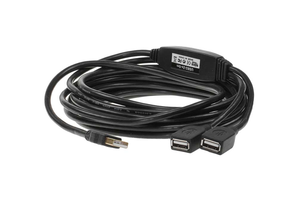 SF Cable 5 meter 2Ports USB 2.0 Male to Female Active Extension Cable