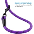 thumbnail image 6 of Syenll Rope Dog Leash, 5 ft Highly Reflective Threads Leash with Comfortable Padded Handle for Small Medium Large Dogs, Purple, 6 of 7