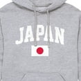 thumbnail image 3 of Instant Message - Japan Flag - Men's Pullover Hooded Fleece Sweatshirt, 3 of 6