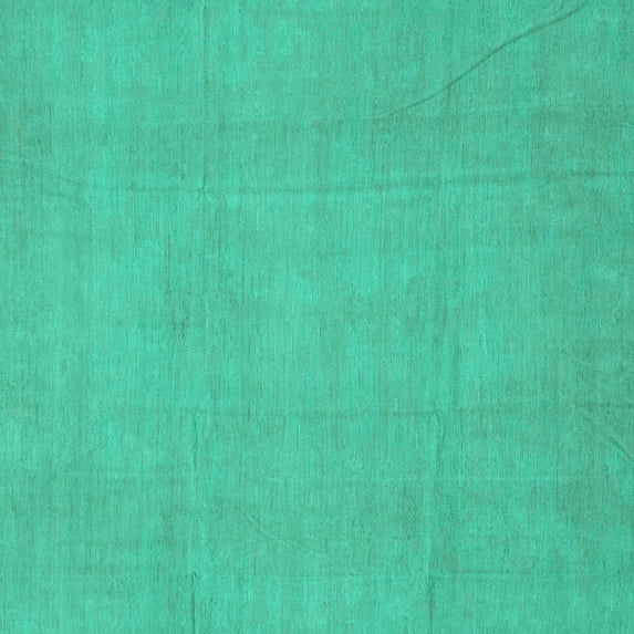Ahgly Company Machine Washable Indoor Square Abstract Turquoise Blue Modern Area Rugs, 8' Square