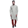 thumbnail image 1 of Atasi Designer Kurta Pajama For Men Printed Angrakha Kurta Set Summer Clothing, 1 of 3