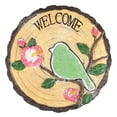 thumbnail image 4 of Northlight Set of 2 Welcome Birds Outdoor Floral Garden Stones 11", 4 of 6