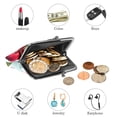thumbnail image 4 of Cherry Stylish Microfiber Coin Purse with Zinc Alloy Jaws - Durable and Compact Wallet for Small Essentials - 4.3x4.7 in/11x12 cm Size - Ideal for Loose Change and More, 4 of 7