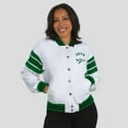 thumbnail image 4 of Women's WEAR by Erin Andrews White New York Jets Full-Snap Fleece Sweatshirt Jacket, 4 of 6