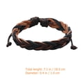 thumbnail image 2 of Men Bracelet Leather Braided Bracelet for Men String Bracelet Leather Bracelet, 2 of 9
