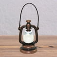 thumbnail image 3 of Mini lámpara de aceite 1:12 accesorios de decoración de muebles modelo de adorno lámpara de aceite de muñec , Cobre Hugo Lámpara de casa de muñecas, 3 of 10