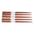 thumbnail image 1 of Wood Chopsticks,5Pairs Wooden Chopsticks Durable Chopsticks Reusable Tableware Precision Engineered, 1 of 8