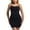 Black, variant on Women's Tummy Control Body Shaper Slip Dress Mid Thigh Shapewear Cami Short Firm Tight Adjustable Stretch Shaper Pink 6