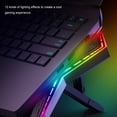 thumbnail image 3 of Dalazy Maison RGB Lumière Portable Portable Refroidissement Stand Affichage Numérique Universel Double USB Réglable Support de Support de Refroidisseur, 3 of 6