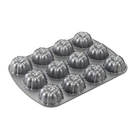 Nordic Ware Pro Cast Bundt® Brownie Pan, Cast Aluminum, 3 cup total capacity, 9.38