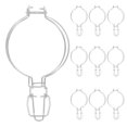 thumbnail image 1 of 10 piezas de hebillas de acero inoxidable para sujetar tarros, fáciles de usar, con alambre para sellar latas, para almacenamiento en el hogar y restaurantes., 1 of 7