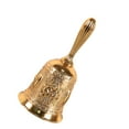 thumbnail image 4 of Almencla Hand Bell Call Bell Versatile Hand Held Service Bell Dinner Bell Classroom Bell for Ringing, Hotel,Office Reception , Gold Rose Bell, 4 of 8