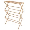 thumbnail image 2 of Folding Bamboo Laundry Drying Rack, Dry Multiple Items Wooden Laundry Clothes Rack  for Towel, 2 of 8