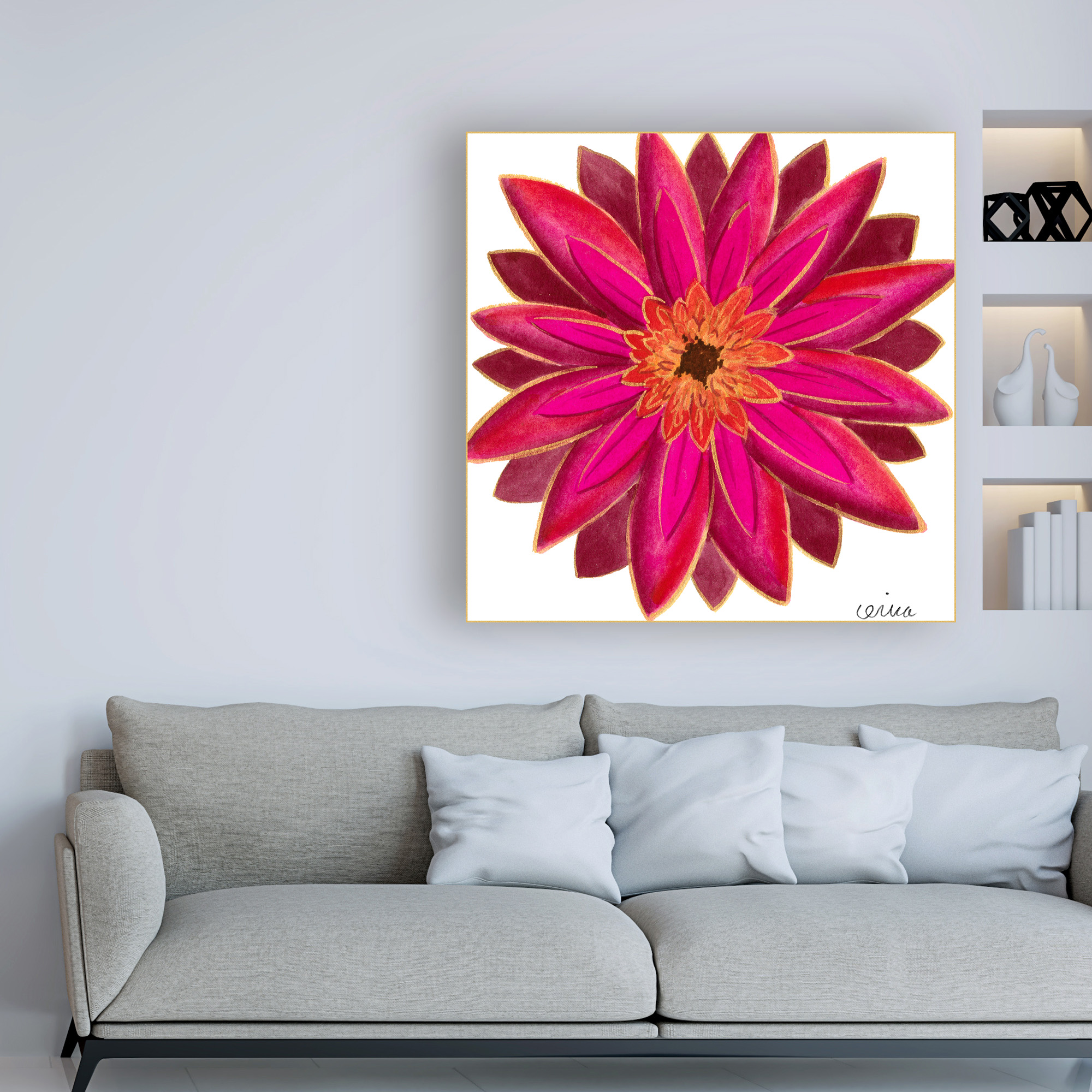 Trademark Fine Art 'Bright Blossoms III Childrens Art' Canvas Art by June Erica Vess