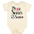 thumbnail image 3 of Inktastic My 1st Soccer Season Girls Baby Bodysuit, 3 of 5