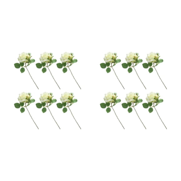 Rama de flor falsa Injueey 6 piezas colorida decorativa para el hogar