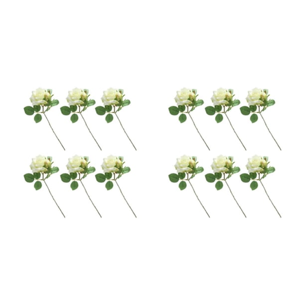 Rama de flor falsa Injueey 6 piezas colorida decorativa para el hogar