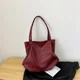 thumbnail image 2 of Bolso de hombro de PU con cremallera para mujer, superventas, 2024, sólido, versátil, de moda, suave, sencillo, estilo occidental, bolso de mano de diseñador, 2 of 5
