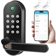 thumbnail image 1 of Cerradura de puerta inteligente con entrada sin llave: cerradura electrónica digital Sifely con código de acceso, perilla de puerta eléctrica, cerradura de manija de puerta biométrica, perfecta para p, 1 of 5