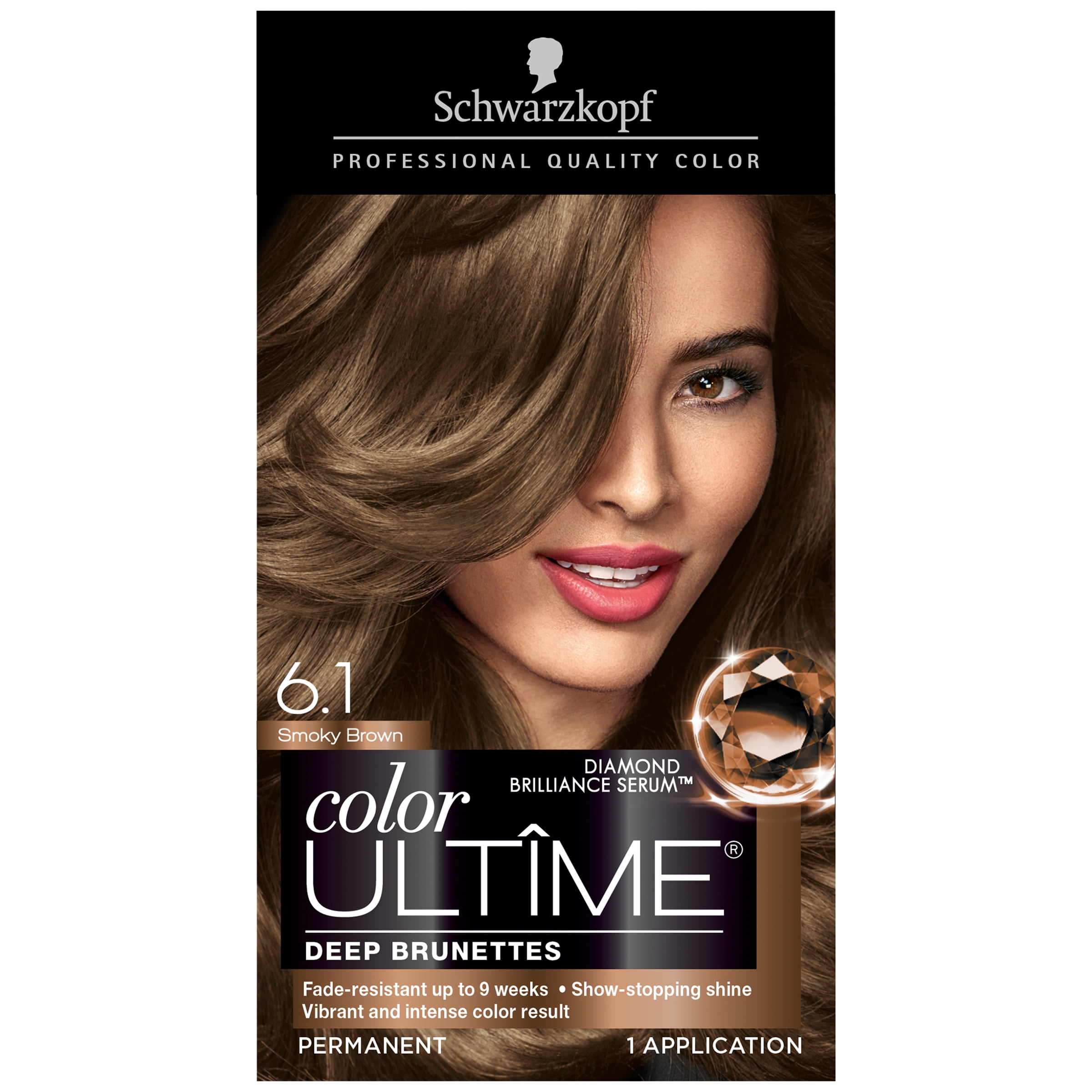 Schwarzkopf Color Ultime Permanent Hair Color Cream, 5.84 