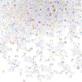 thumbnail image 1 of Paquete de 3600 diamantes acrílicos, confeti de cristales de mesa de boda de 0.12 pulgadas/3 mm, joyas de diamantes acrílicos [Blanco AB], 1 of 6