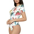 thumbnail image 2 of Naloa Dinosaur Women's Short-Sleeved Onesie, One-Piece Swimsuit for Parties, dates, clubs - X-Large, 2 of 9