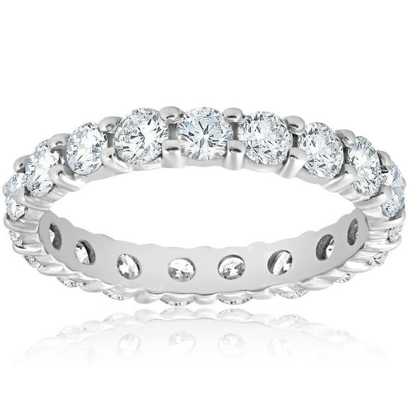 2ct Prong Diamond Eternity Ring 950 Platinum