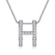 thumbnail image 1 of Collar geométrico colgante hermoso y elegante diseño en forma de H brillante collar colgante accesorios de joyería para mujeres colgante único (sin cadena), 1 of 5