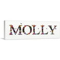 thumbnail image 1 of ARTCANVAS MOLLY Girls Name Room Decor Canvas Art Print - Size: 36" x 12" (1.50" Deep), 1 of 9