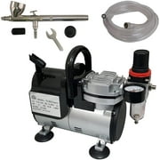Badger Air-Brush Co. Bake Air TC908P Compressor, 100LGB Bakery Airbrush and 6-Ft. Clear Hose