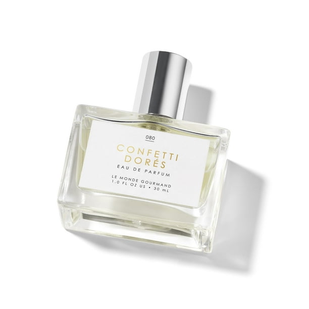 Le Monde Gourmand Confetti Dorés Eau de Parfum- 1 fl oz (30ml) - Pastel de cumpleaños, vainilla, notas de perfume de rosa