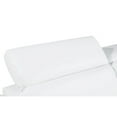 thumbnail image 3 of 47" White and Silver Genuine Leather Lounge Chair, 3 of 10